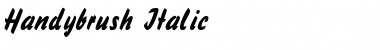 Download Handybrush Font Download Handybrush Font