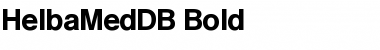 Download HelbaMedDB Font Download HelbaMedDB Font