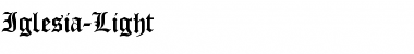 Download Iglesia-Light Font Download Iglesia-Light Font