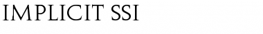 Download Implicit SSi Font Download Implicit SSi Font
