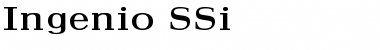 Download Ingenio SSi Font Download Ingenio SSi Font
