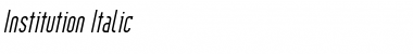Download Institution Font Download Institution Font
