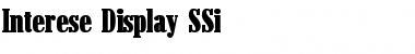 Download Interese Display SSi Font Download Interese Display SSi Font