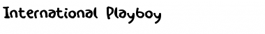 Download International Playboy Font Download International Playboy Font