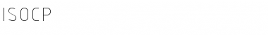 Download ISOCP Font Download ISOCP Font