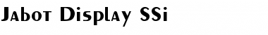 Download Jabot Display SSi Font Download Jabot Display SSi Font