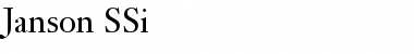Download Janson SSi Font Download Janson SSi Font