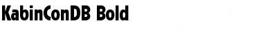 Download KabinConDB Font Download KabinConDB Font