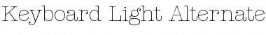 Download Keyboard Light Alternate SSi Font Download Keyboard Light Alternate SSi Font
