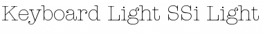 Download Keyboard Light SSi Font Download Keyboard Light SSi Font