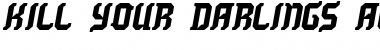 Download Kill your darlings AC Font Download Kill your darlings AC Font