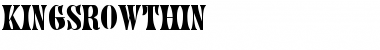 Download KingsrowThin Font Download KingsrowThin Font