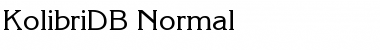 Download KolibriDB Font Download KolibriDB Font