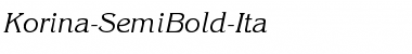 Download Korina-SemiBold-Ita Font Download Korina-SemiBold-Ita Font