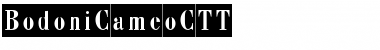 Download BodoniCameoCTT Font Download BodoniCameoCTT Font