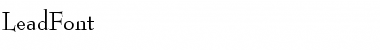 Download LeadFont Font Download LeadFont Font