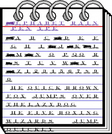 AlphabetTrain Regular animated font preview