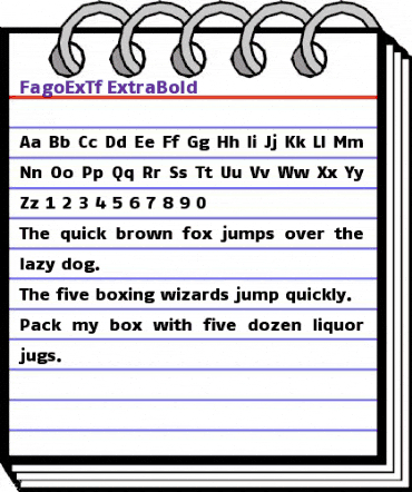 FagoExTf Extrabold animated font preview