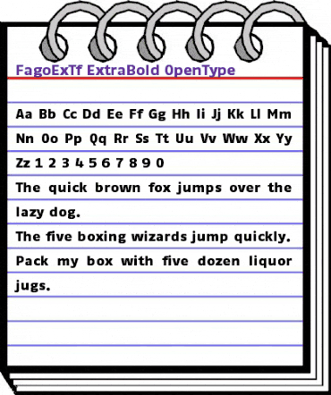 FagoExTf ExtraBold animated font preview