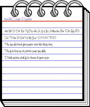 NevilleScript Regular animated font preview NevilleScript Regular animated font preview