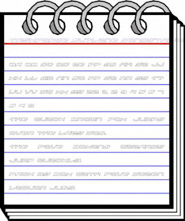 Taskforce Outline CondItalic Outline CondItalic animated font preview