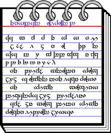 Tengwar Noldor-2 Regular animated font preview