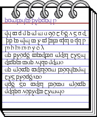 Tengwar Quenya-1 Regular animated font preview
