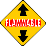Flammable 3 Clip Art