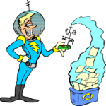 Recycling - Space Man 1 Clip Art