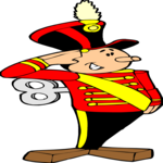 Toy Soldier Saluting Clip Art