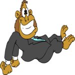Business Gorilla Clip Art