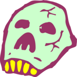 Cave Man Skull Clip Art