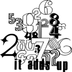 Math - it Adds Up Clip Art