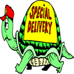 Special Delivery - Turtle Clip Art