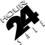 24 Hour Sale 1 Clip Art