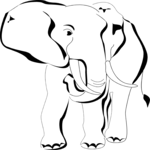 Elephant 06 Clip Art