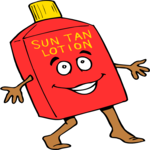 Sun Tan Lotion Clip Art