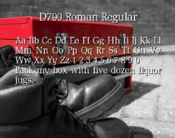 D790 Roman Regular font