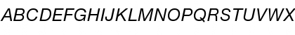 Helvetica Neue ET Std 56 Italic Font