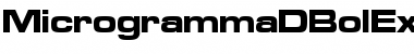 MicrogrammaDBolExt Regular Font