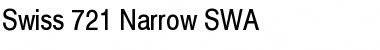 Swiss 721 Narrow SWA Font