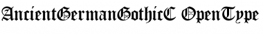 Ancient German GothicC Regular Font