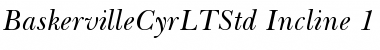 Baskerville Cyrillic LT Std Inclined Font