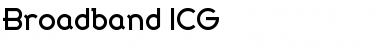 Broadband ICG Regular Font