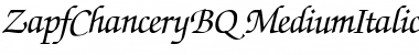ZapfChanceryBQ-MediumItalic Medium Italic Font