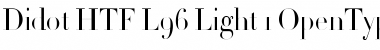 Didot HTF-L96-Light Font