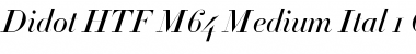 Didot HTF-M64-Medium-Ital Font
