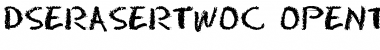 DS EraserTwoC Font