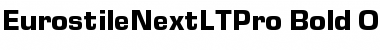 Eurostile Next LT Pro Bold Font