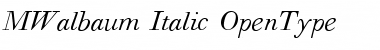 Walbaum Italic Font